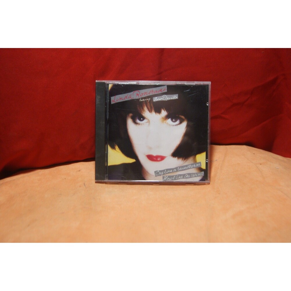Vintage 1989 Linda Ronstadt Featuring Aaron Neville CD Cry Like A Rainstorm Howl